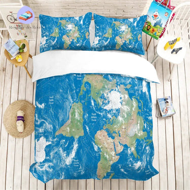 Housse de Couette Monde Hemisphere